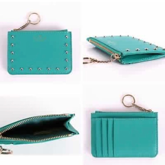 kate spade Accessories - Kate Spade Sanders Mini Wallet Bitsy Studded Green